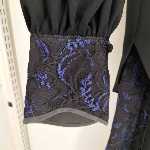 パブリックトウキョウ PUBLIC TOKYO エンブロイダリーレースジャガードボウタイブラウス スカートセットアップ レディース FREE